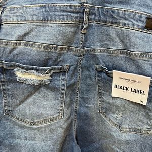 NWT Black Label denim overalls 2XL